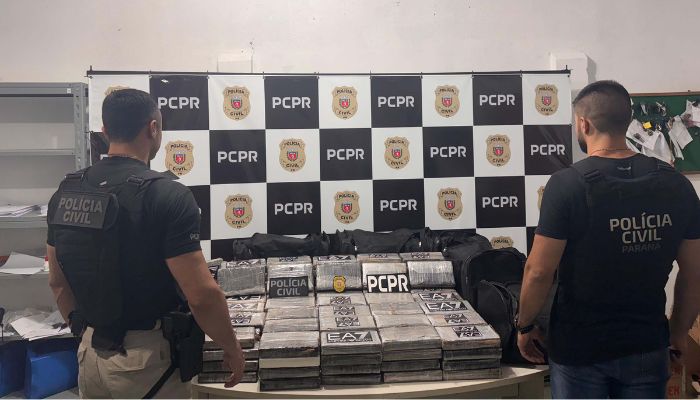  PCPR prende casal com 169 kg de cocaína em desdobramento da maior apreensão do ano